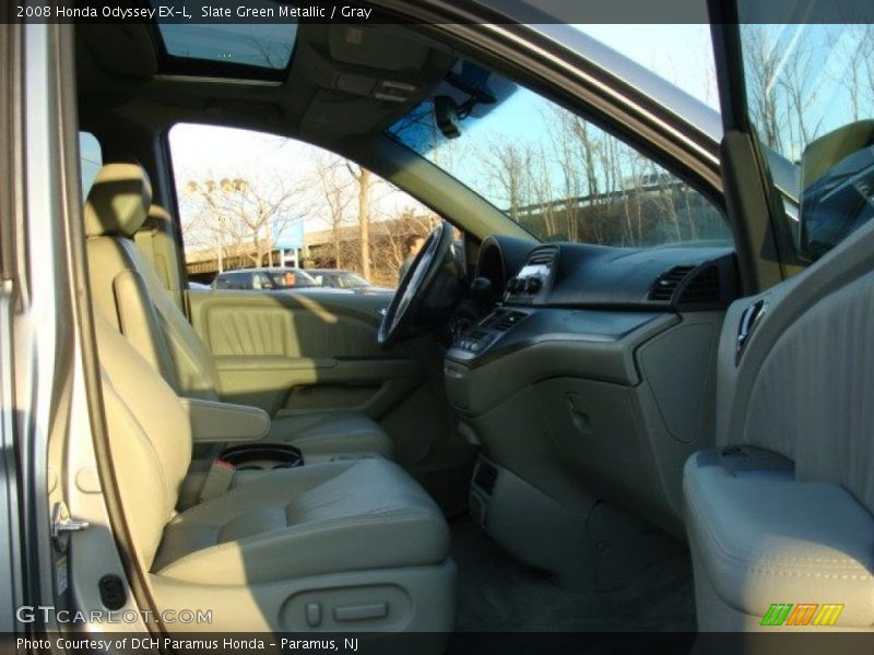 Slate Green Metallic / Gray 2008 Honda Odyssey EX-L