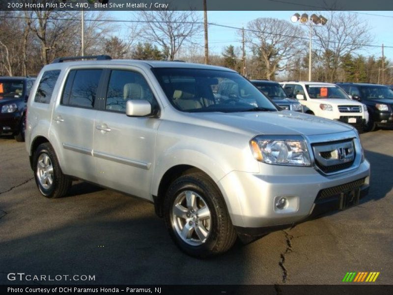 Billet Silver Metallic / Gray 2009 Honda Pilot EX-L 4WD