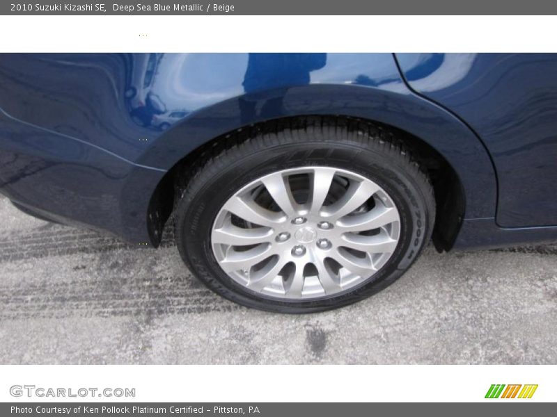 Deep Sea Blue Metallic / Beige 2010 Suzuki Kizashi SE