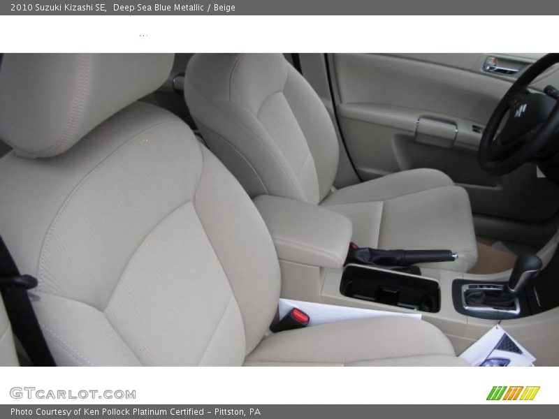 Deep Sea Blue Metallic / Beige 2010 Suzuki Kizashi SE