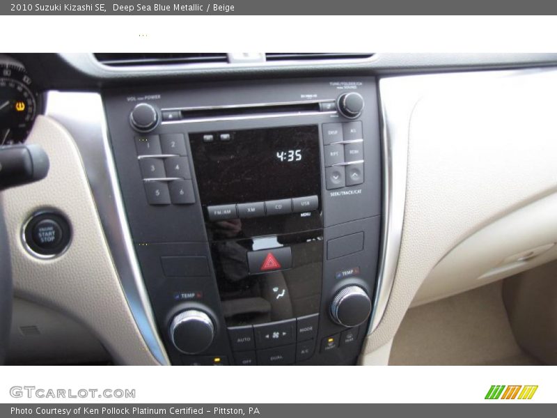 Deep Sea Blue Metallic / Beige 2010 Suzuki Kizashi SE