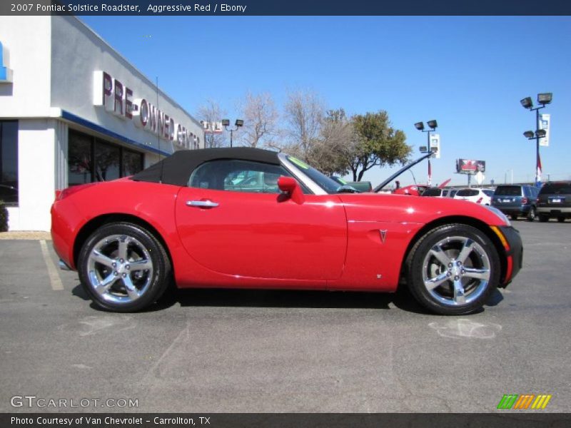Aggressive Red / Ebony 2007 Pontiac Solstice Roadster