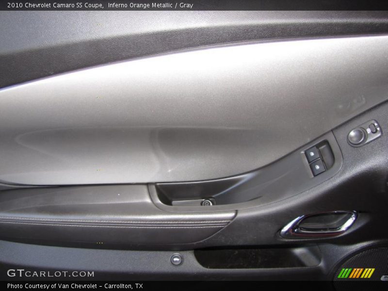Inferno Orange Metallic / Gray 2010 Chevrolet Camaro SS Coupe