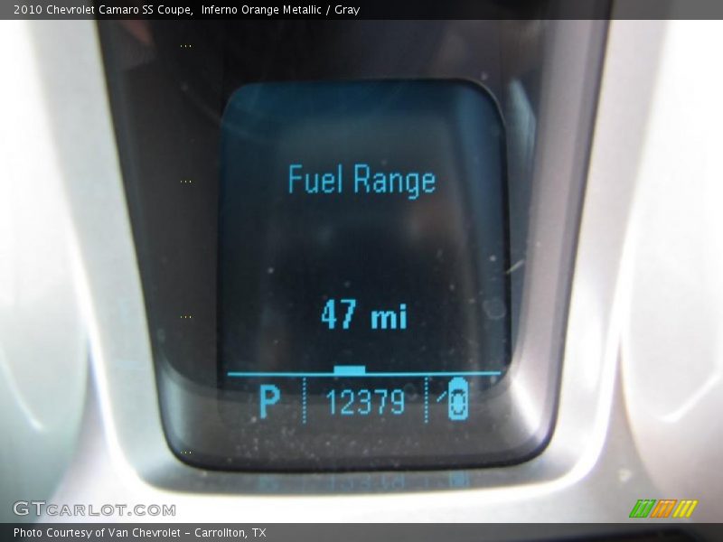 Inferno Orange Metallic / Gray 2010 Chevrolet Camaro SS Coupe