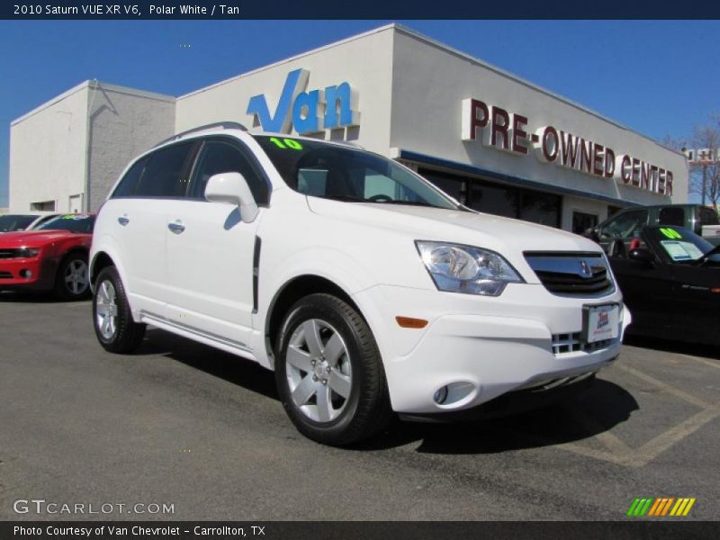 Polar White / Tan 2010 Saturn VUE XR V6