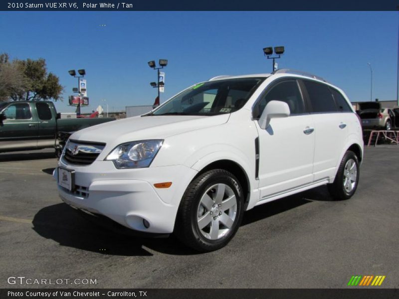Polar White / Tan 2010 Saturn VUE XR V6