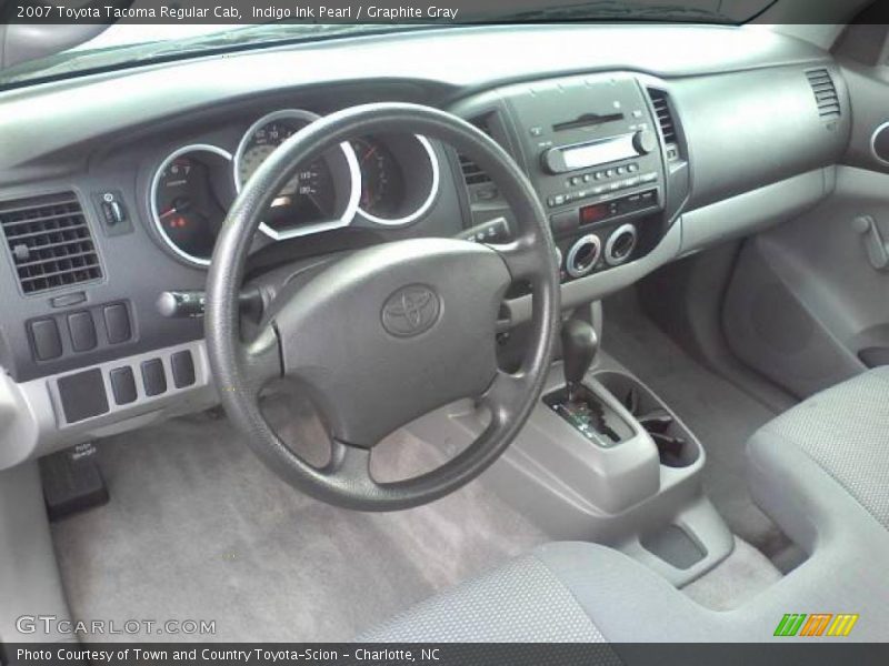 Indigo Ink Pearl / Graphite Gray 2007 Toyota Tacoma Regular Cab