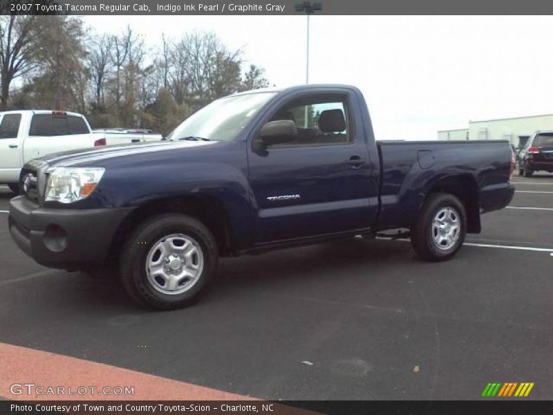 Indigo Ink Pearl / Graphite Gray 2007 Toyota Tacoma Regular Cab