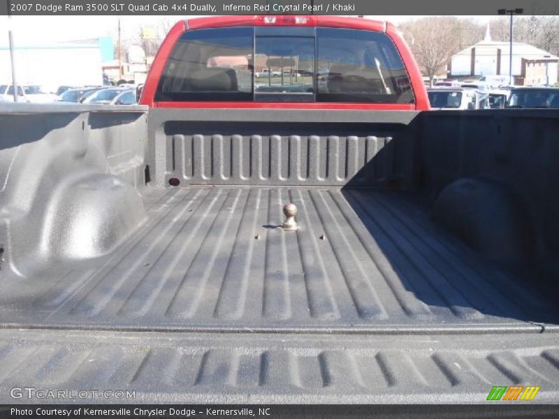Inferno Red Crystal Pearl / Khaki 2007 Dodge Ram 3500 SLT Quad Cab 4x4 Dually