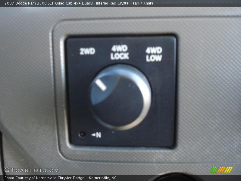 Inferno Red Crystal Pearl / Khaki 2007 Dodge Ram 3500 SLT Quad Cab 4x4 Dually