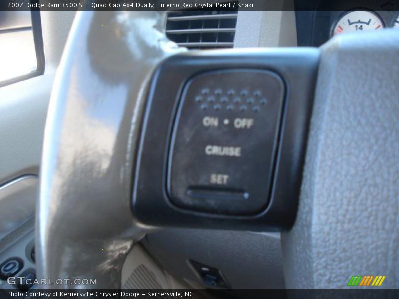 Inferno Red Crystal Pearl / Khaki 2007 Dodge Ram 3500 SLT Quad Cab 4x4 Dually