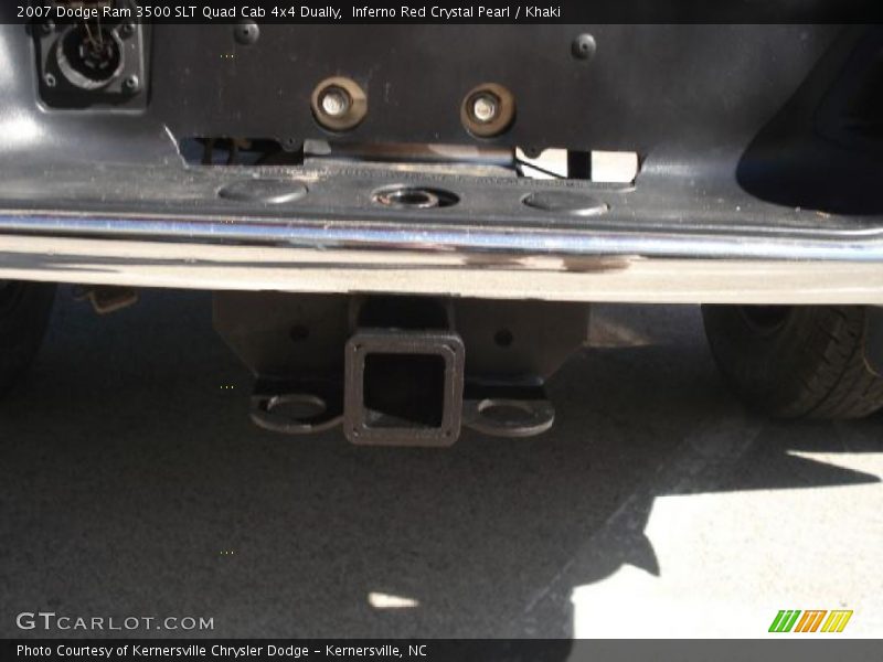 Inferno Red Crystal Pearl / Khaki 2007 Dodge Ram 3500 SLT Quad Cab 4x4 Dually