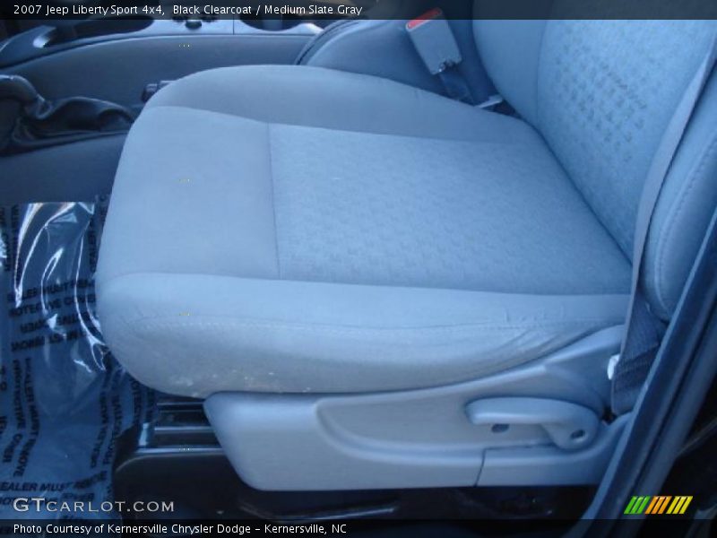 Black Clearcoat / Medium Slate Gray 2007 Jeep Liberty Sport 4x4