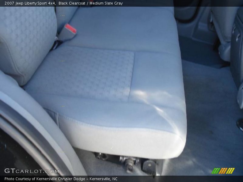 Black Clearcoat / Medium Slate Gray 2007 Jeep Liberty Sport 4x4