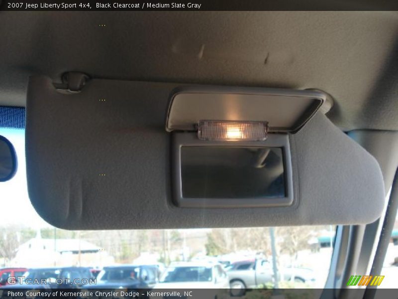 Black Clearcoat / Medium Slate Gray 2007 Jeep Liberty Sport 4x4