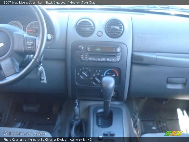 Black Clearcoat / Medium Slate Gray 2007 Jeep Liberty Sport 4x4