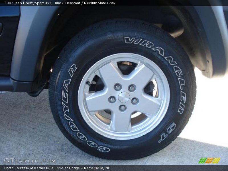 Black Clearcoat / Medium Slate Gray 2007 Jeep Liberty Sport 4x4