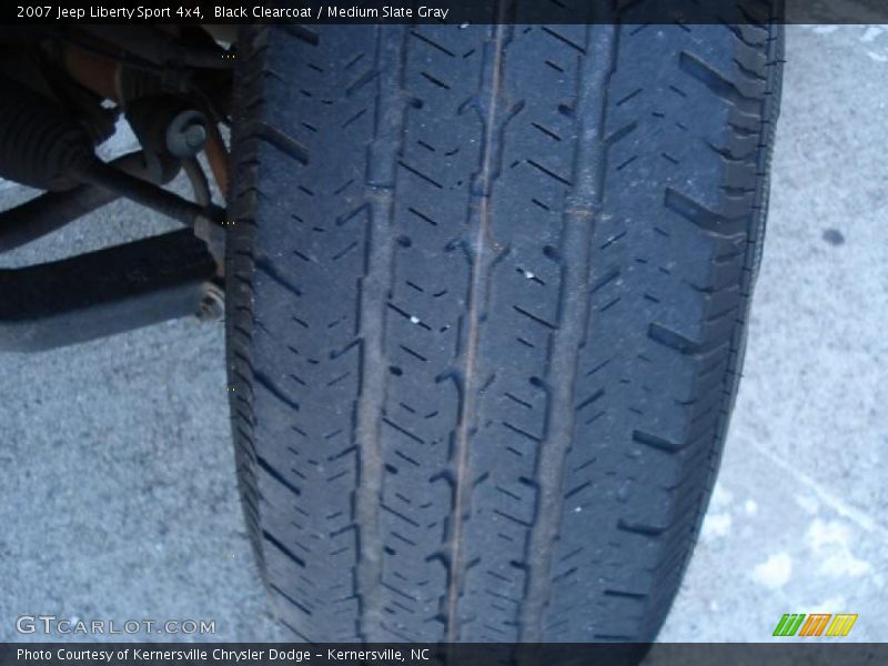 Black Clearcoat / Medium Slate Gray 2007 Jeep Liberty Sport 4x4