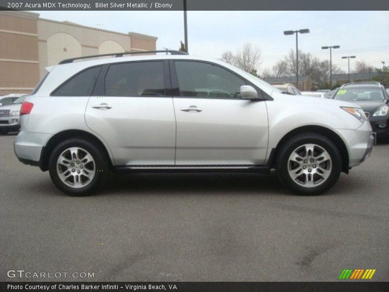 Billet Silver Metallic / Ebony 2007 Acura MDX Technology