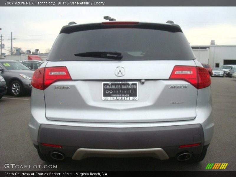 Billet Silver Metallic / Ebony 2007 Acura MDX Technology