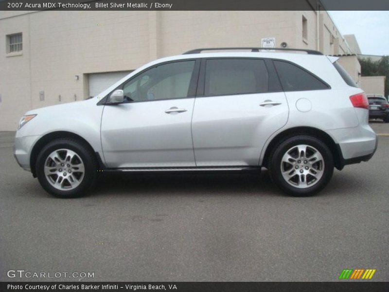 Billet Silver Metallic / Ebony 2007 Acura MDX Technology