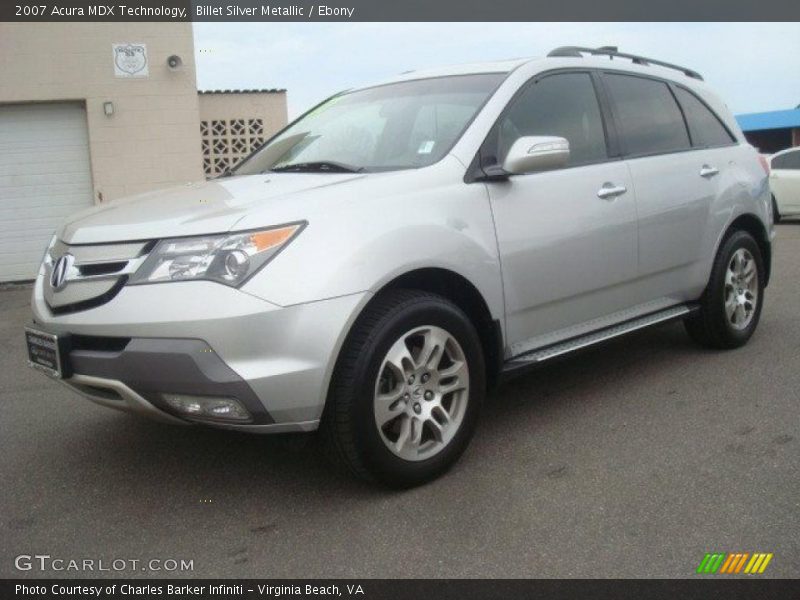 Billet Silver Metallic / Ebony 2007 Acura MDX Technology