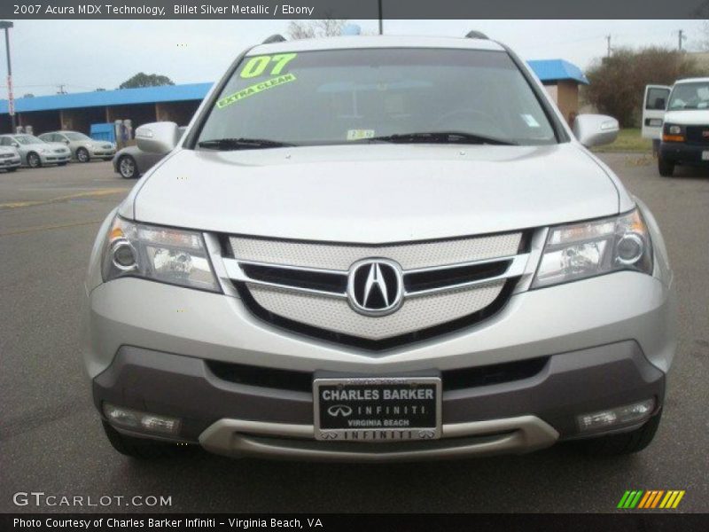 Billet Silver Metallic / Ebony 2007 Acura MDX Technology