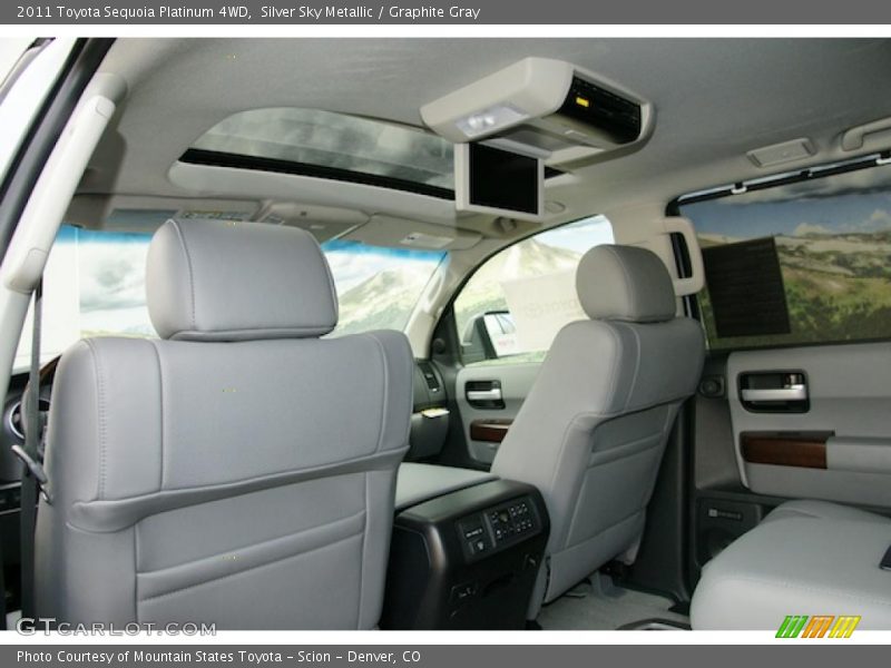 Silver Sky Metallic / Graphite Gray 2011 Toyota Sequoia Platinum 4WD