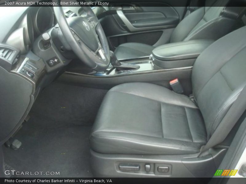 Billet Silver Metallic / Ebony 2007 Acura MDX Technology