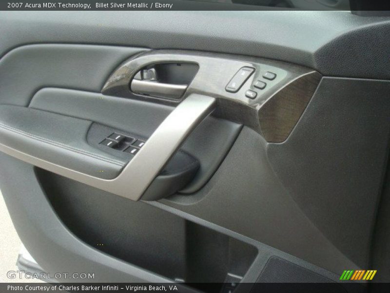 Billet Silver Metallic / Ebony 2007 Acura MDX Technology