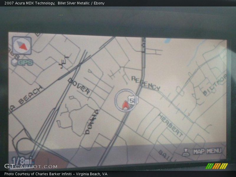 Billet Silver Metallic / Ebony 2007 Acura MDX Technology