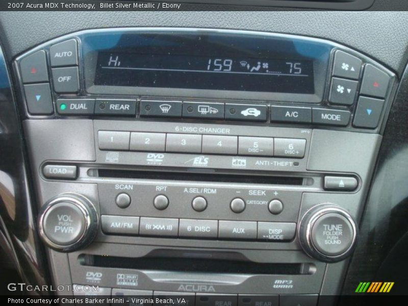 Billet Silver Metallic / Ebony 2007 Acura MDX Technology