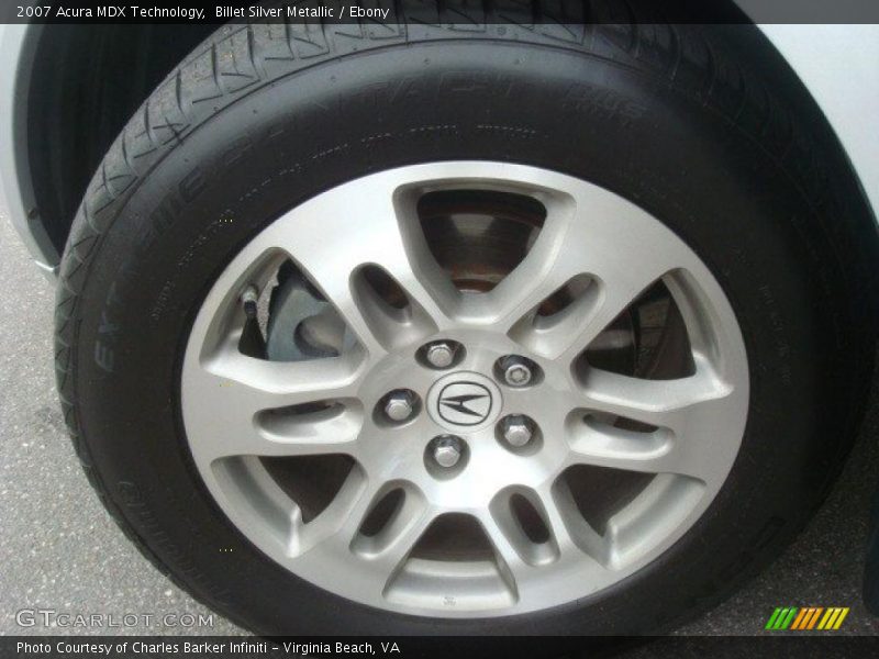Billet Silver Metallic / Ebony 2007 Acura MDX Technology