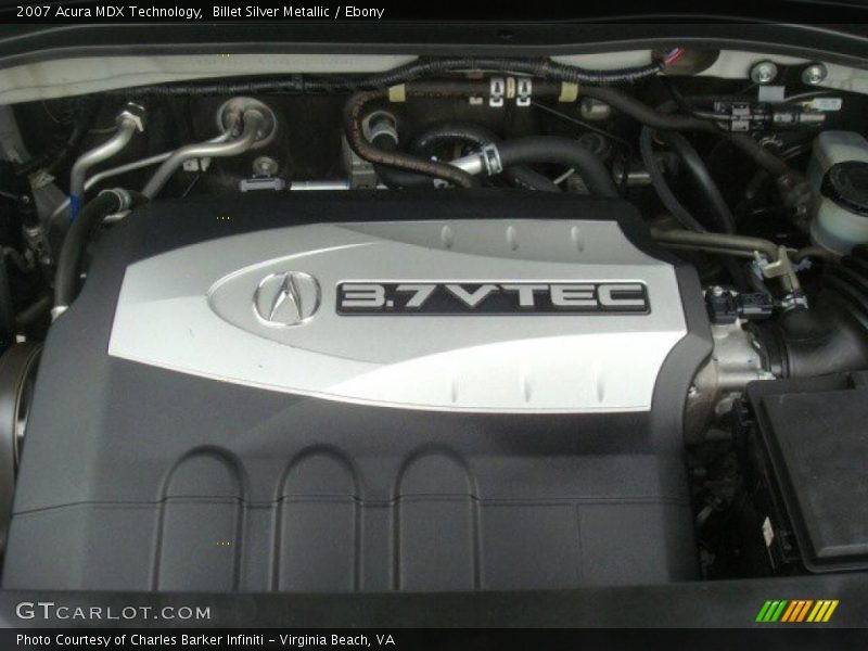 Billet Silver Metallic / Ebony 2007 Acura MDX Technology