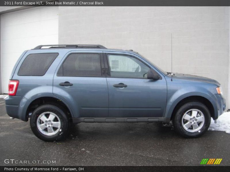 Steel Blue Metallic / Charcoal Black 2011 Ford Escape XLT
