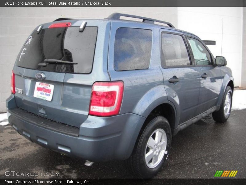Steel Blue Metallic / Charcoal Black 2011 Ford Escape XLT