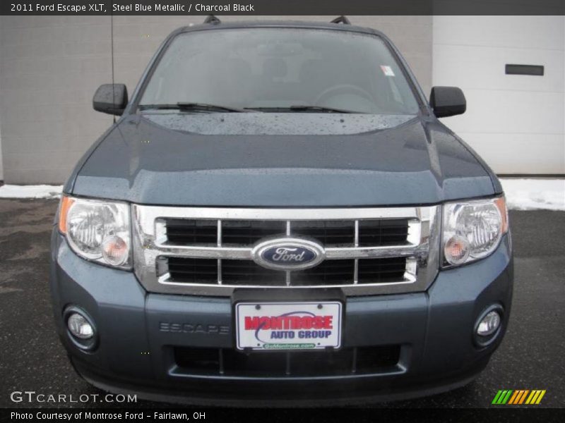 Steel Blue Metallic / Charcoal Black 2011 Ford Escape XLT