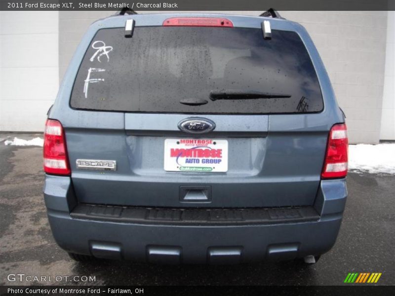 Steel Blue Metallic / Charcoal Black 2011 Ford Escape XLT