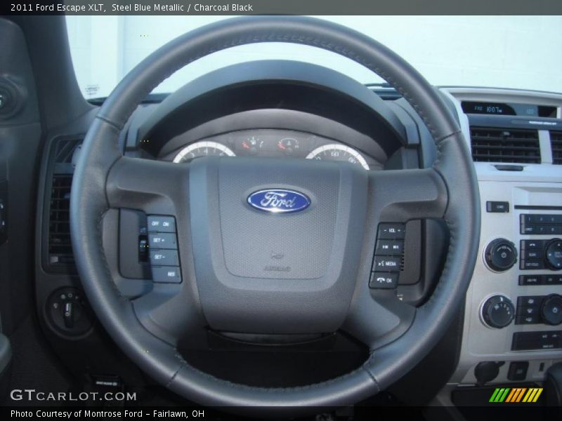 Steel Blue Metallic / Charcoal Black 2011 Ford Escape XLT