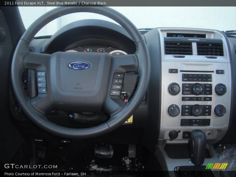Steel Blue Metallic / Charcoal Black 2011 Ford Escape XLT