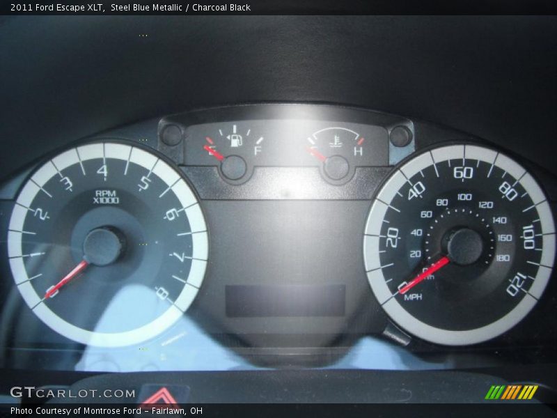 Steel Blue Metallic / Charcoal Black 2011 Ford Escape XLT