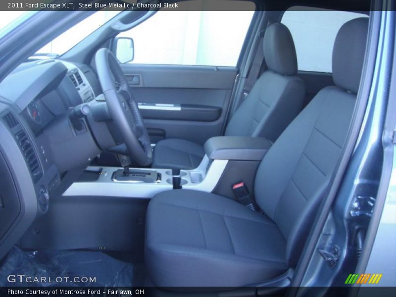 Steel Blue Metallic / Charcoal Black 2011 Ford Escape XLT