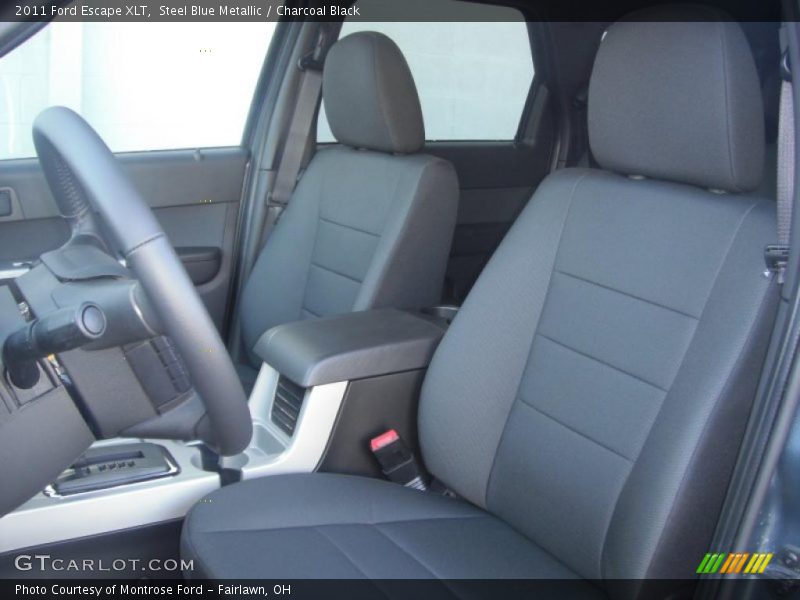 Steel Blue Metallic / Charcoal Black 2011 Ford Escape XLT
