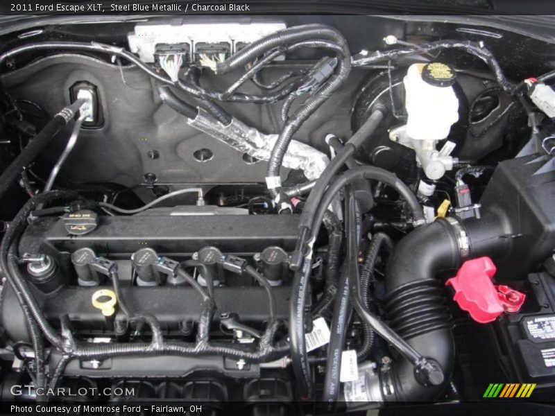 Steel Blue Metallic / Charcoal Black 2011 Ford Escape XLT