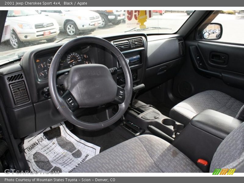  2001 Cherokee Sport 4x4 Agate Interior