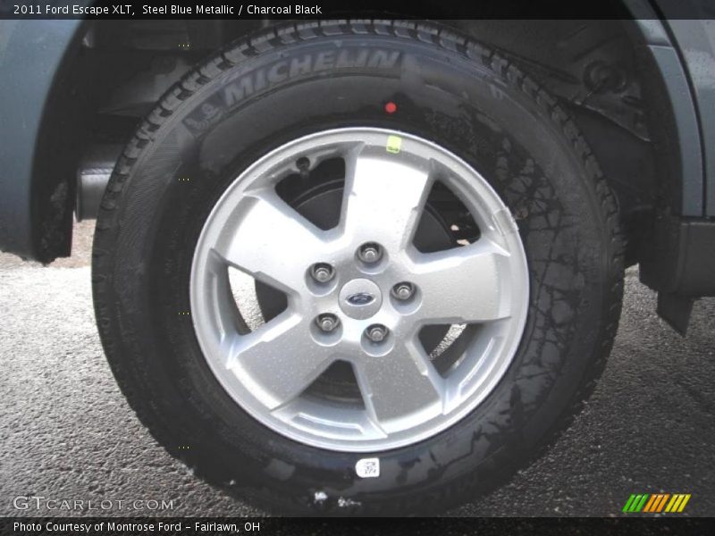 Steel Blue Metallic / Charcoal Black 2011 Ford Escape XLT