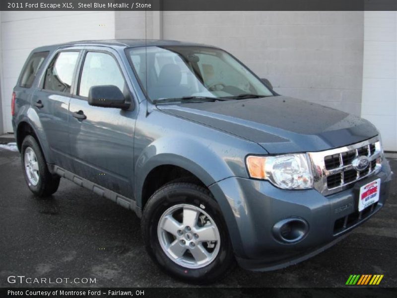 Steel Blue Metallic / Stone 2011 Ford Escape XLS