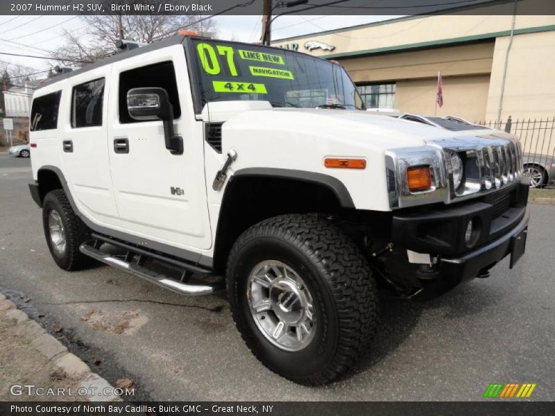 Birch White / Ebony Black 2007 Hummer H2 SUV