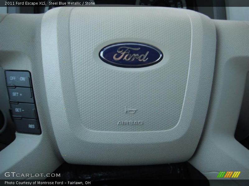 Steel Blue Metallic / Stone 2011 Ford Escape XLS