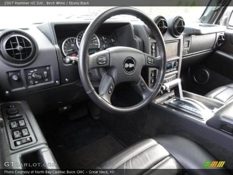 Birch White / Ebony Black 2007 Hummer H2 SUV